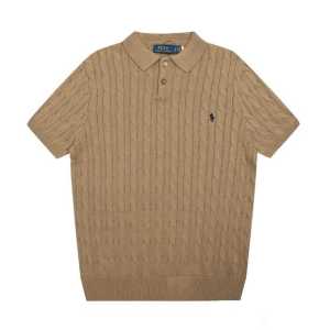 拉夫劳伦针织绞花小马刺绣翻领毛衣polo ，顶级，IG在售