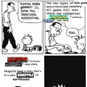 看到这么一张分类独立游戏的梗图