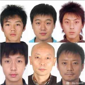男明星素颜证件照
