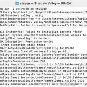 Mac 才安装的新游戏 没装mod 一直打不开