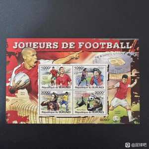 2011年足球明星纪念邮票，出一张